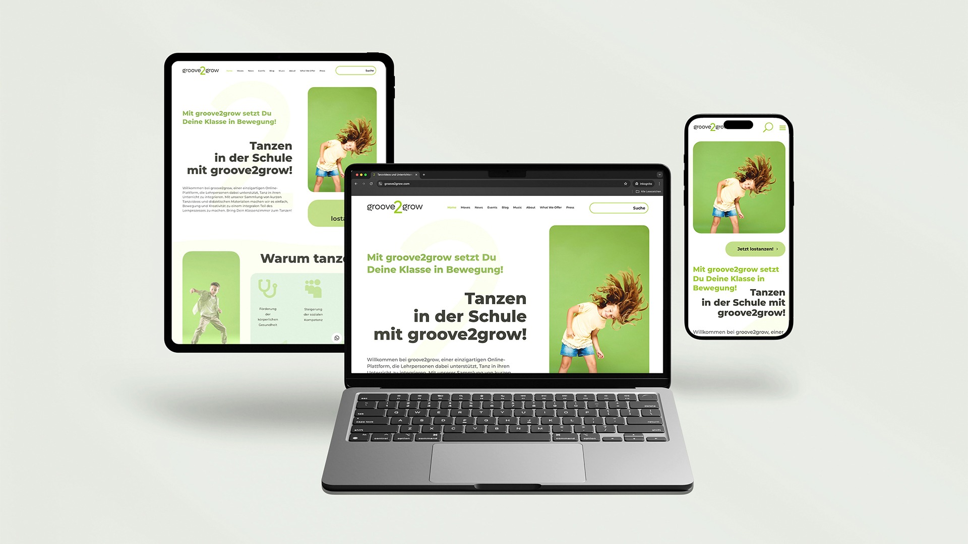 Website Mockup auf mehreren Geräten – Webdesign Wels